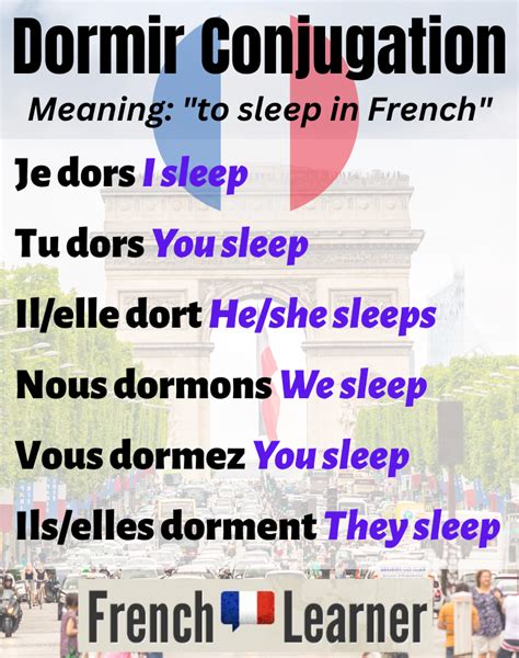 french dormir conjugation|dormir conjugation french present tense.